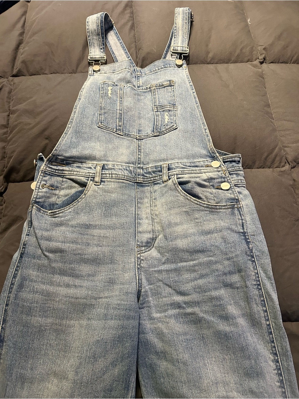 Classic Light Blue Denim Overalls for Women
